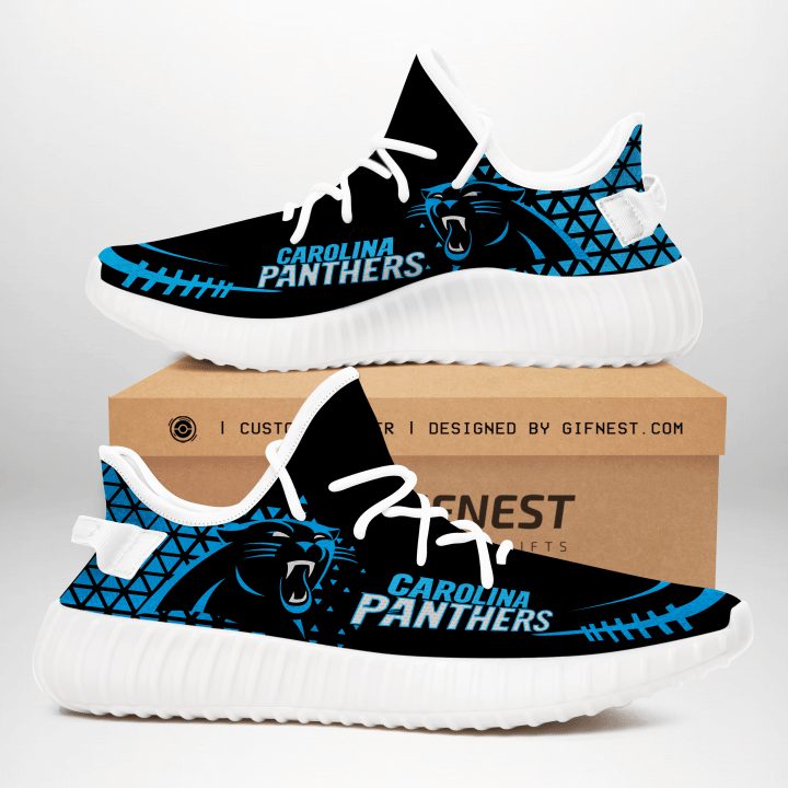 JWFancy Carolina Panthers Yeezy Boost Shoes For Men And Women