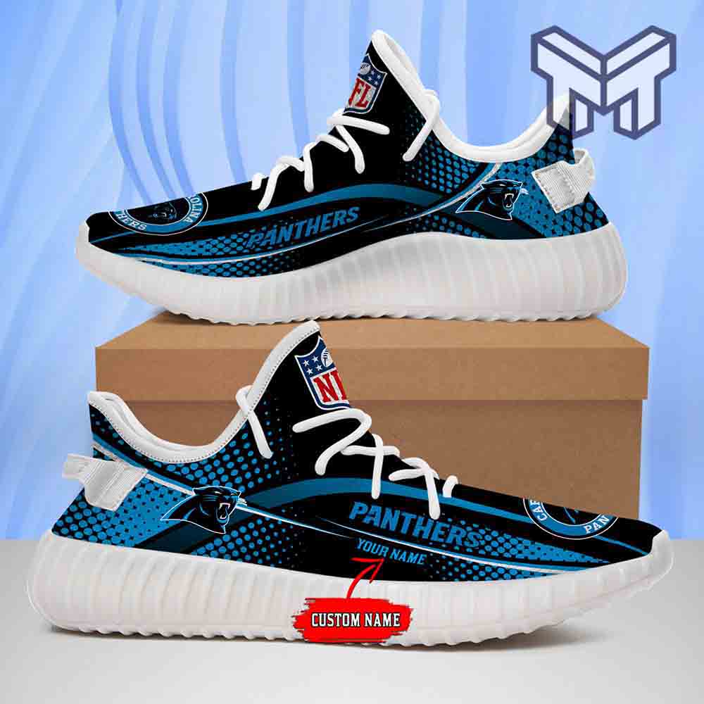 JWFancy Carolina Panthers Yeezy Boost Shoes For Men And Women