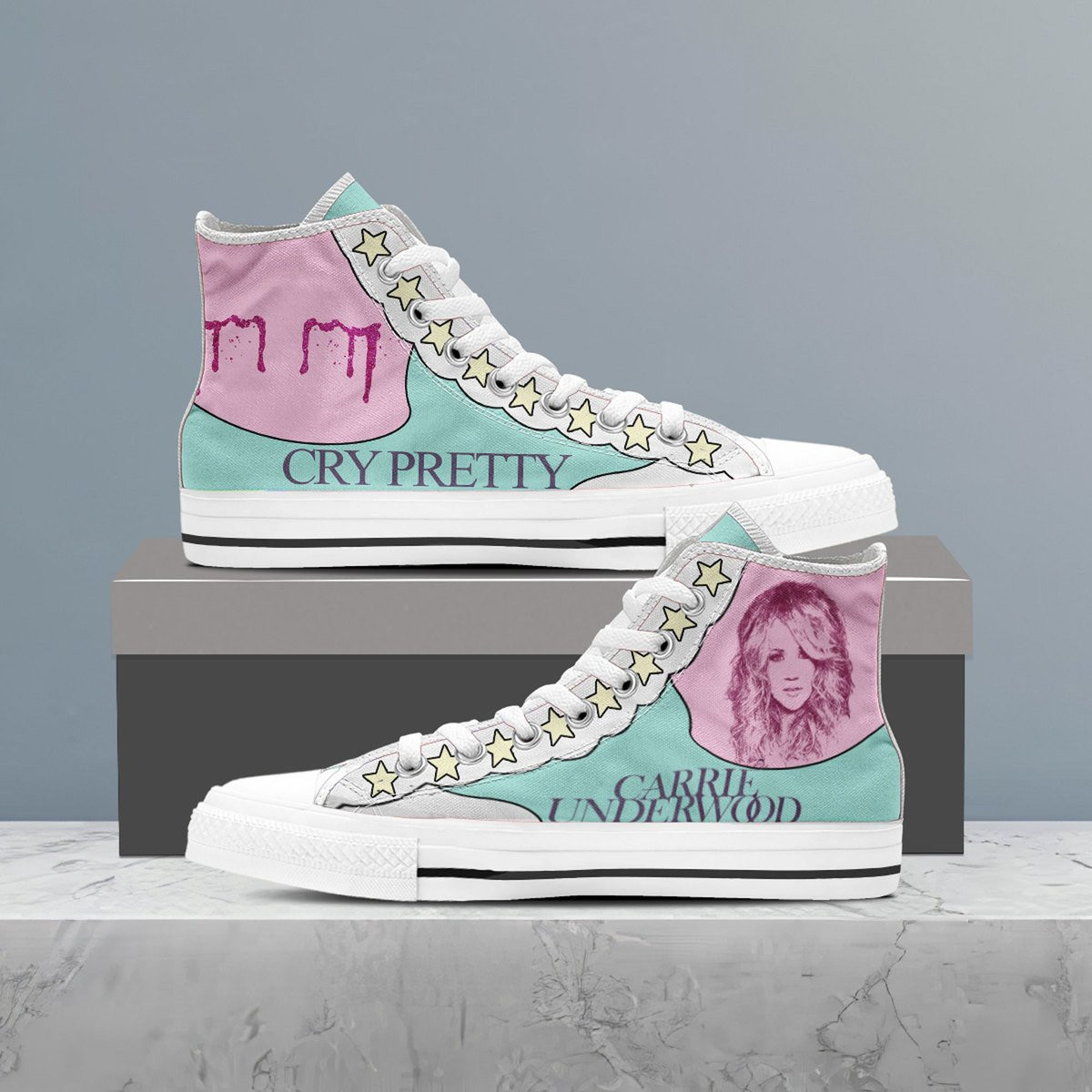 JWFancy Carrie Underwood High Top Canvas Sneakers Shoes For Men And Women