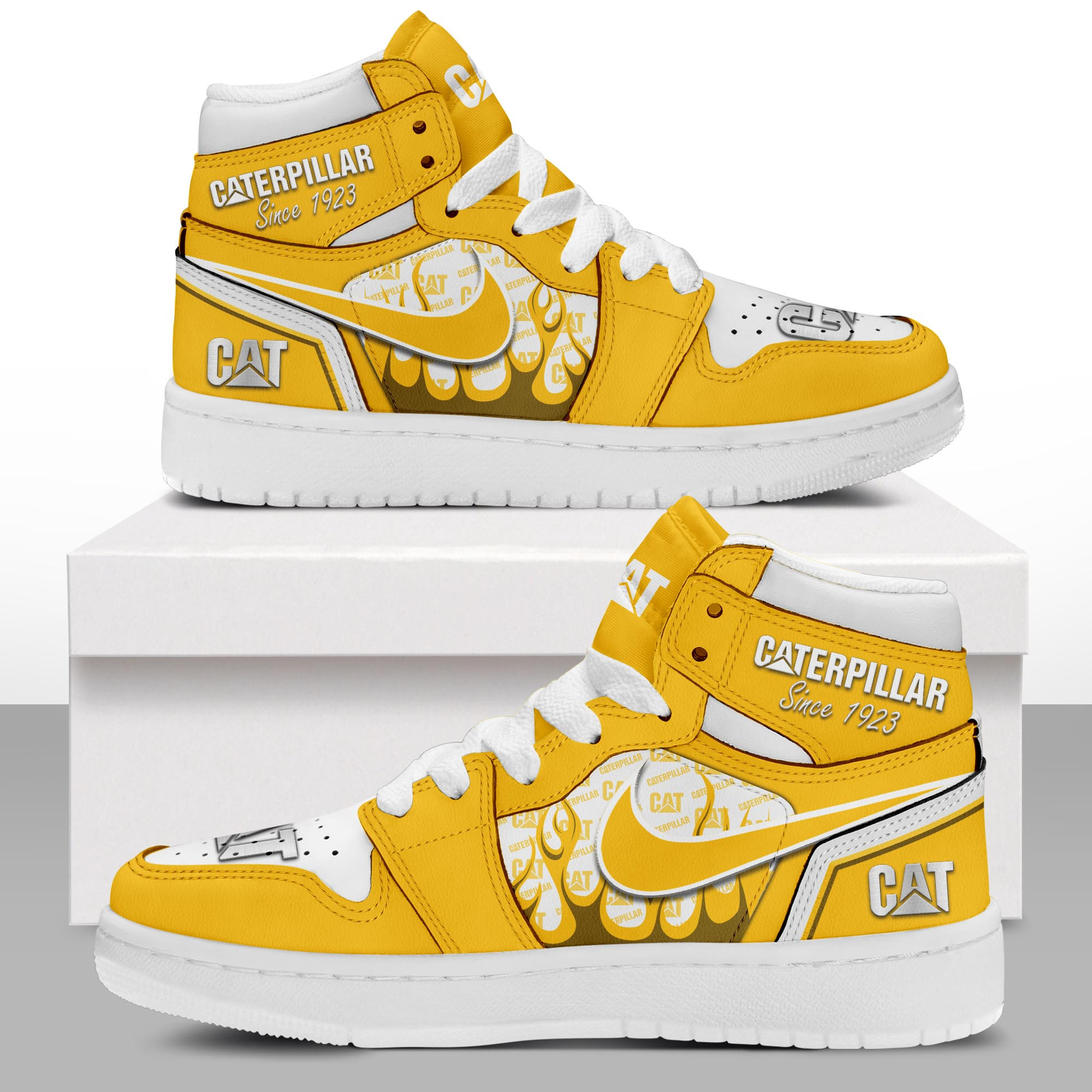 JWFancy Caterpillar AJ1 High Sneakers Shoes For Men And Women