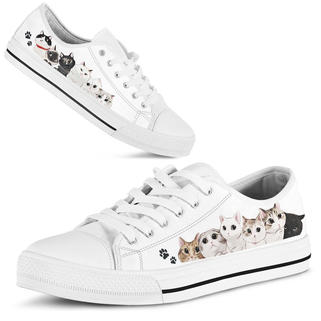 JWFancy Cats Lover Cat Low Top Canvas Sneakers Shoes For Men And Women