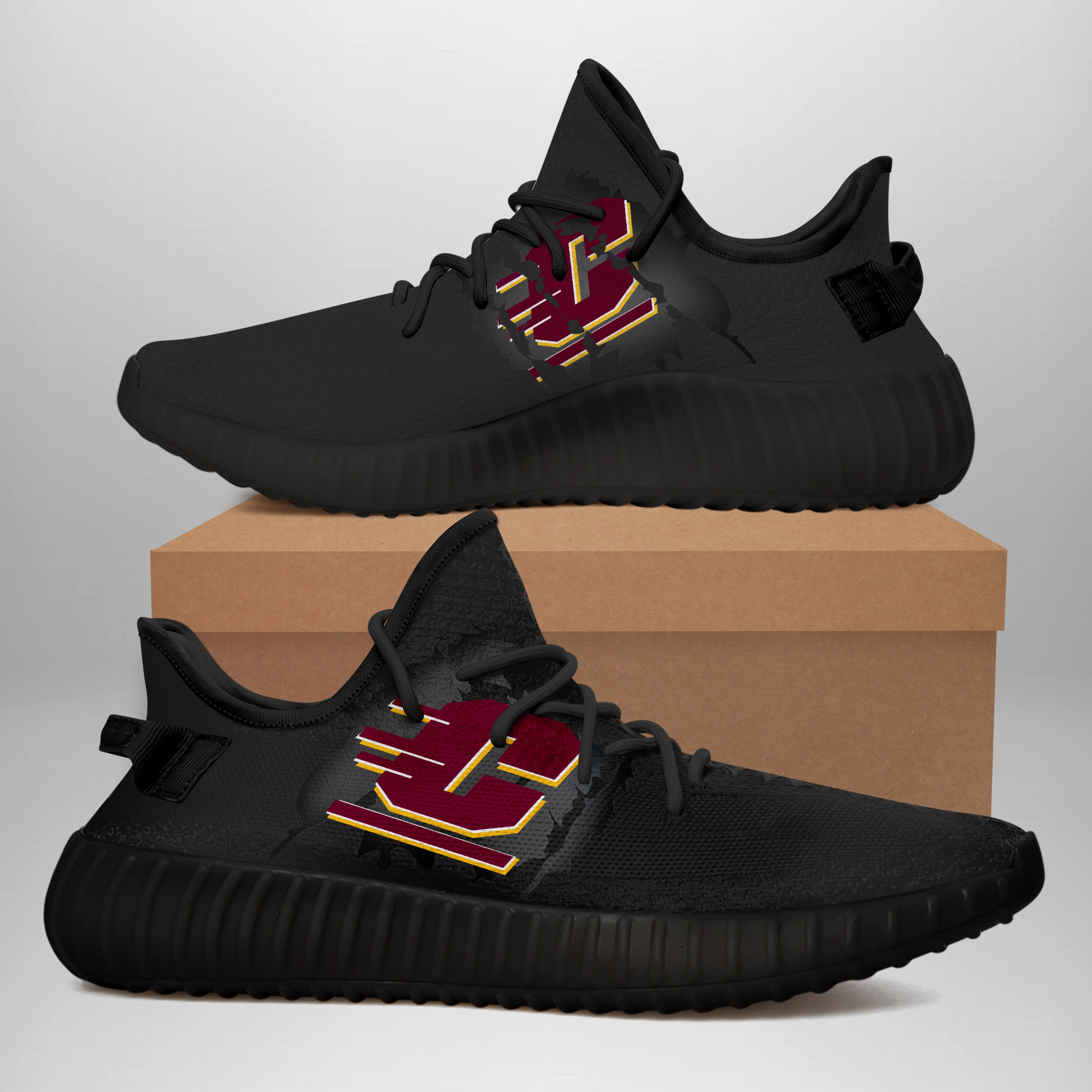 JWFancy Central Michigan Chippewas Yeezy Boost Shoes For Men And Women