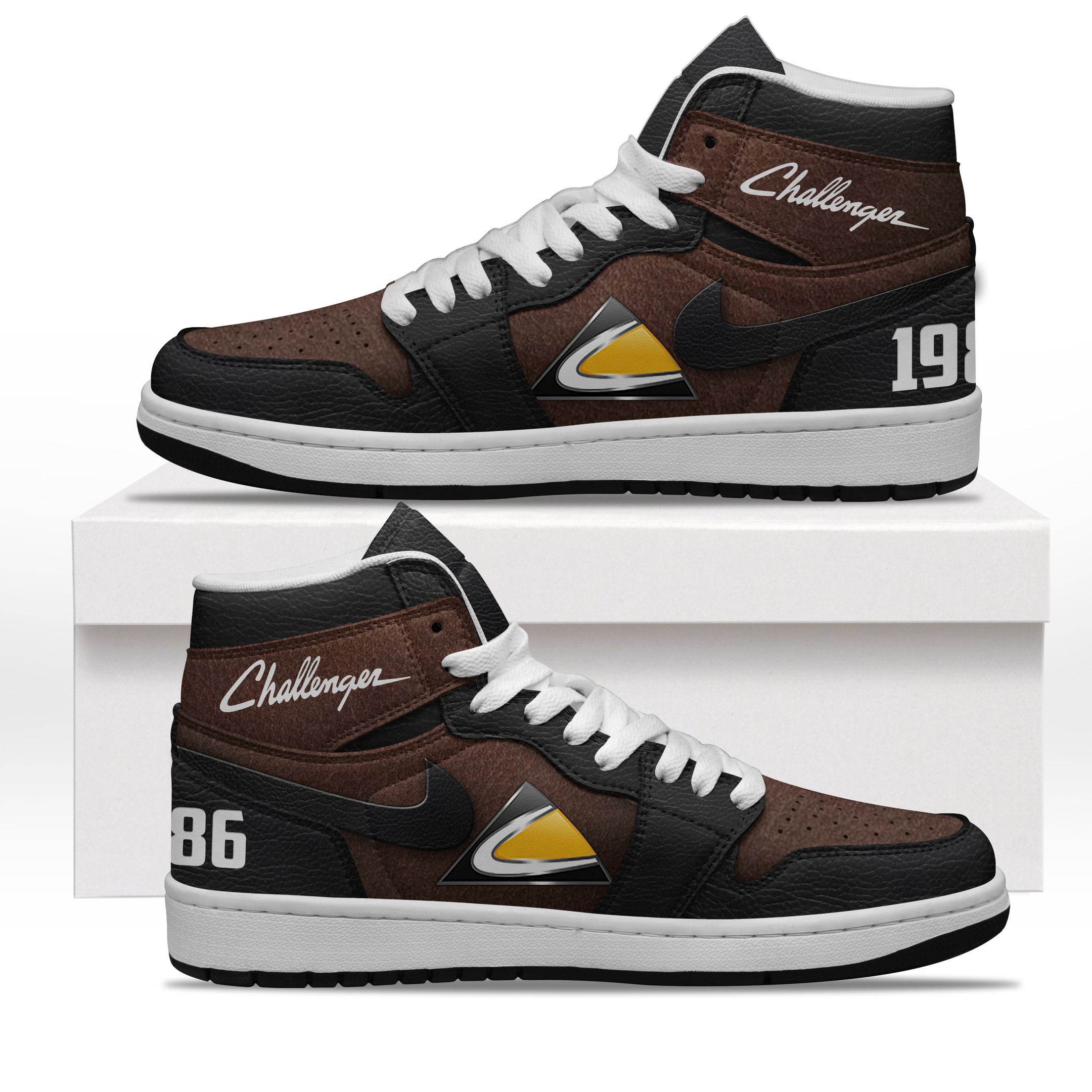 JWFancy Challenger High Sneakers Shoes For Men And Women
