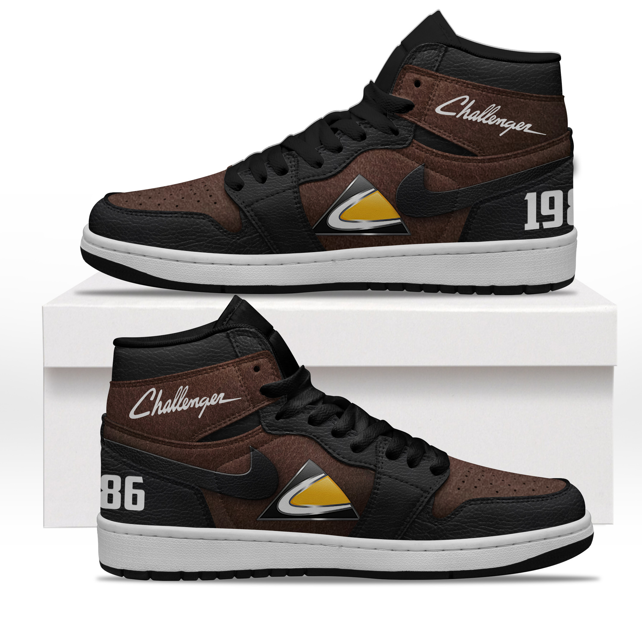 JWFancy Challenger High Sneakers Shoes For Men And Women
