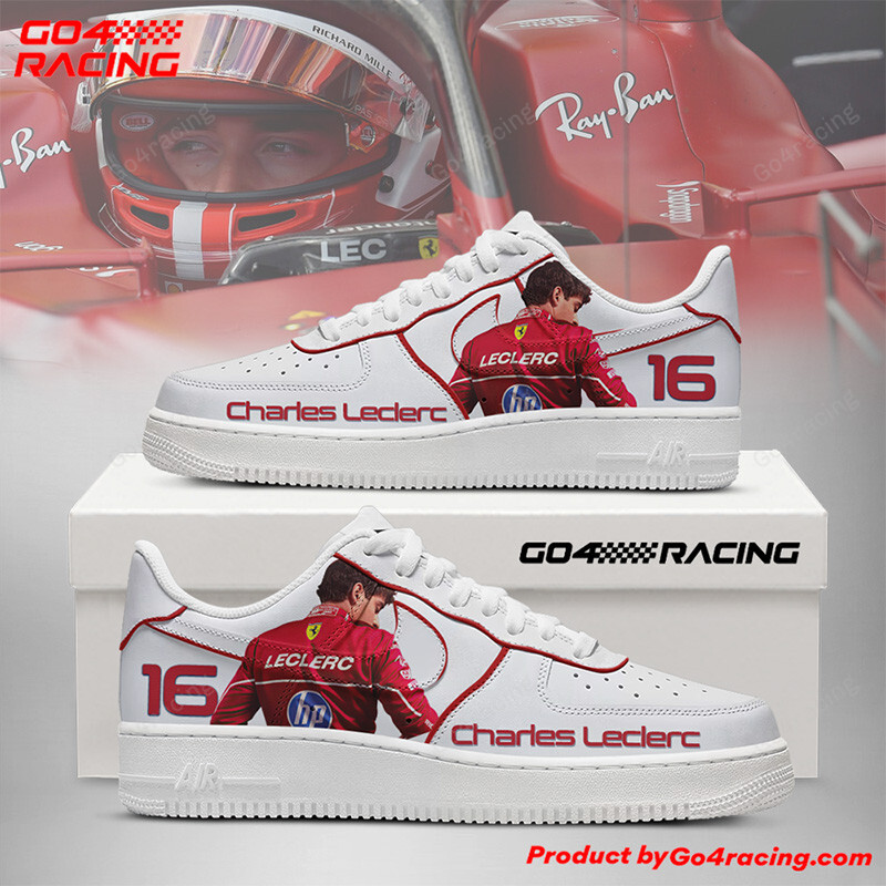 JWFancy Charles Leclerc - Ferrari Air Low-Top Sneakers Shoes For Men And Women