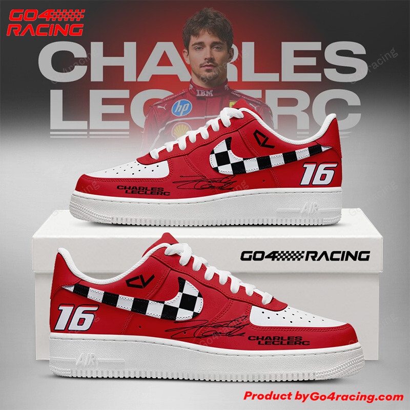JWFancy Charles Leclerc - Ferrari Air Low-Top Sneakers Shoes For Men And Women