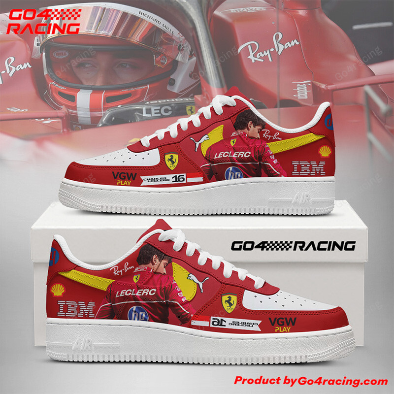 JWFancy Charles Leclerc 3 - Ferrari Air Low-Top Sneakers Shoes For Men And Women