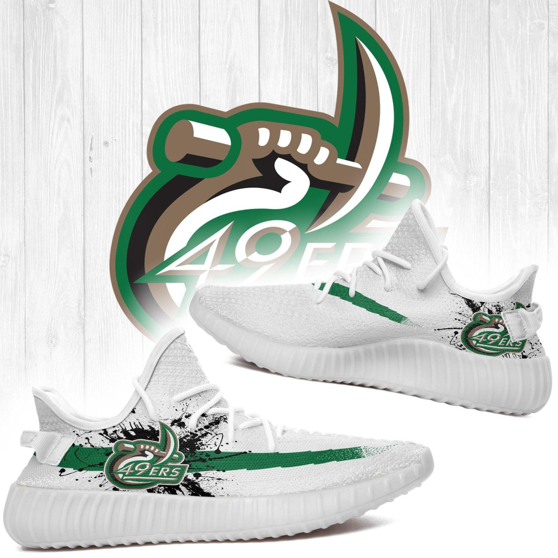JWFancy Charlotte 49ers Yeezy Boost Shoes For Men And Women