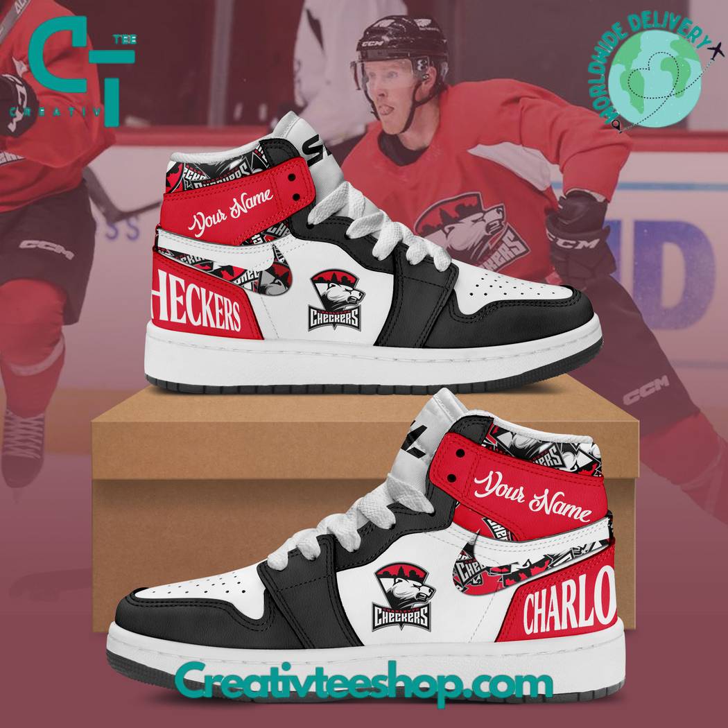 JWFancy Charlotte Checkers AJ1 High Sneakers Shoes For Men And Women