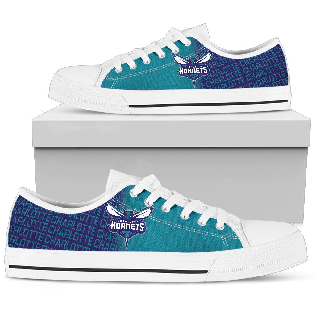 JWFancy Charlotte Hornets Low Top Canvas Sneakers Shoes For Men And Women