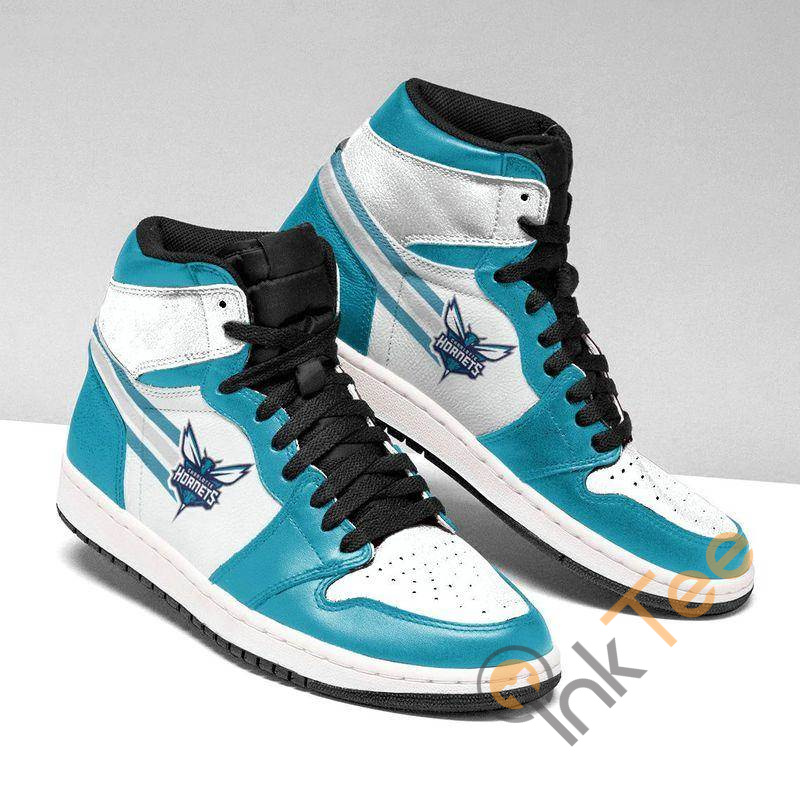 JWFancy Charlotte Hornets NBA AJ1 High Sneakers Shoes For Men And Women