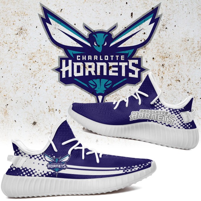 JWFancy Charlotte Hornets Yeezy Boost Shoes For Men And Women
