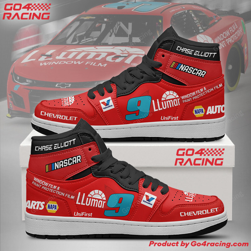 JWFancy Chase Elliott - Hendrick Motorsports AJ1 High Sneakers Shoes For Men And Women