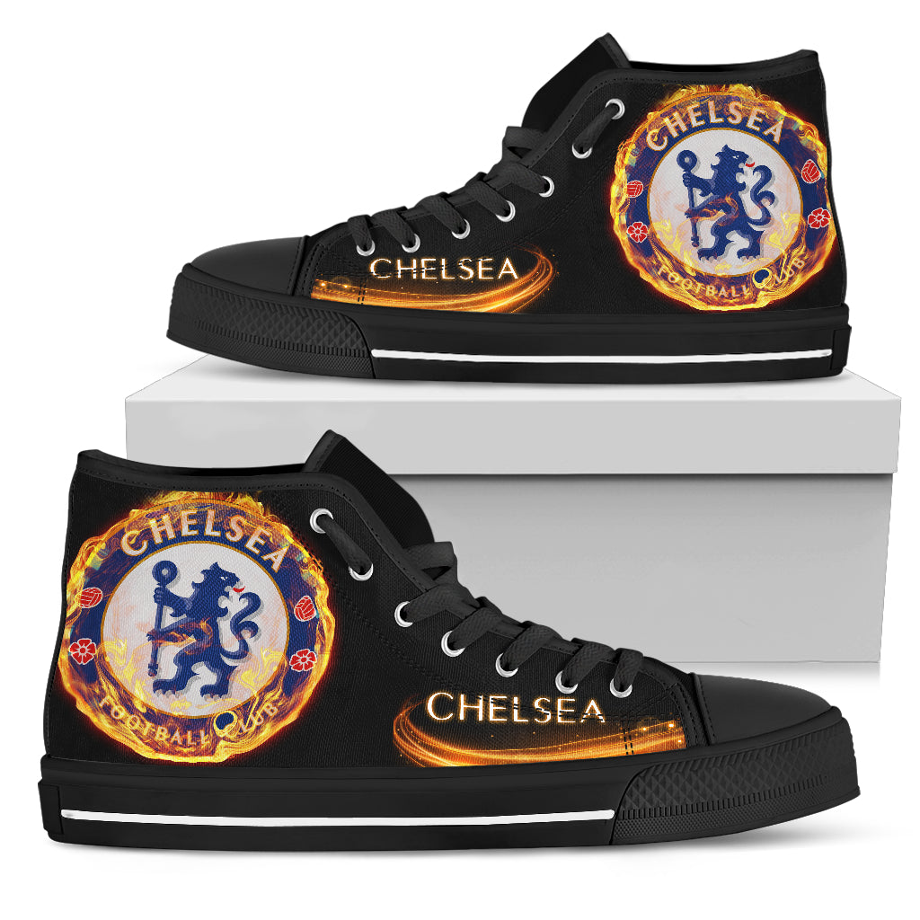 JWFancy Chelsea FC High Top Canvas Sneakers Shoes For Men And Women