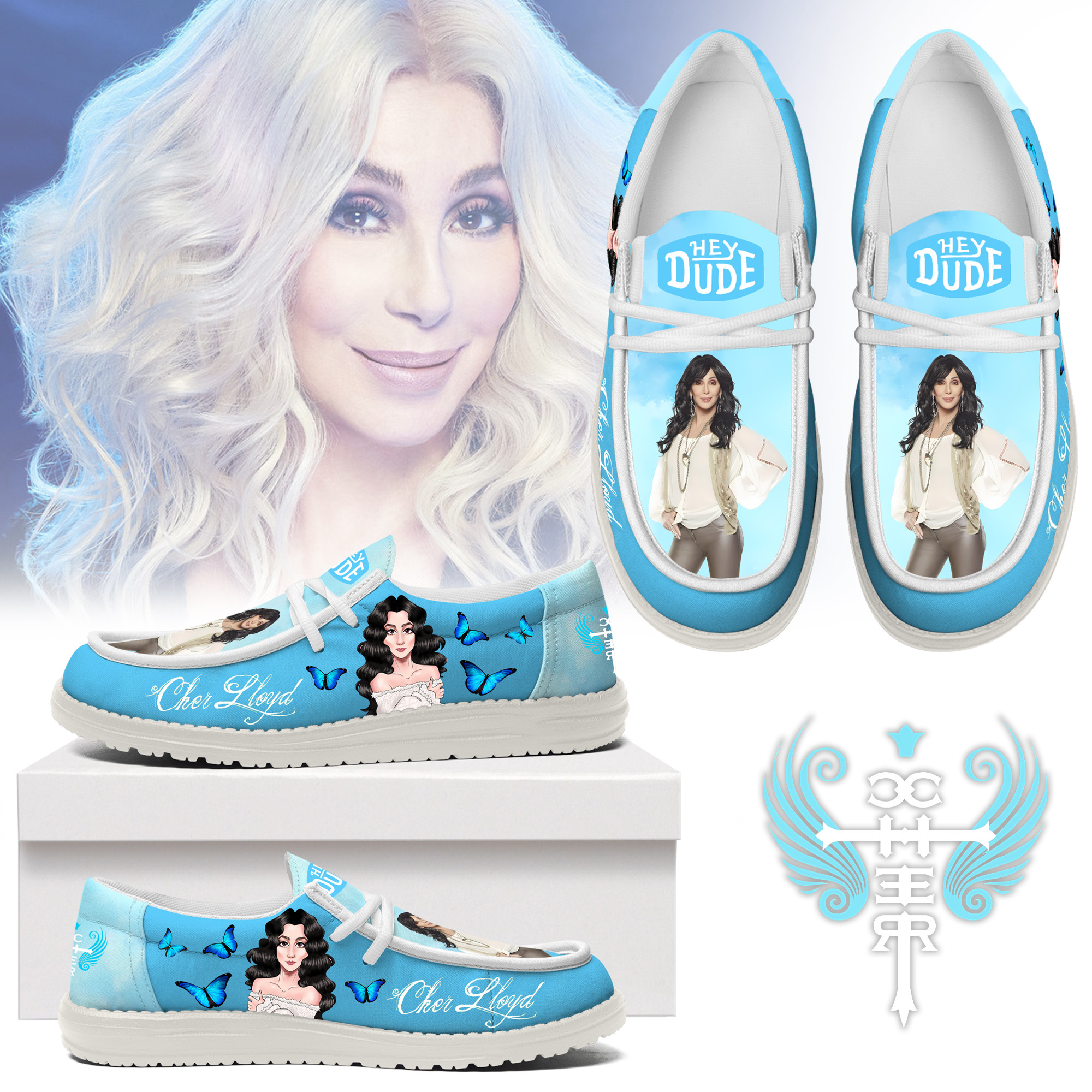 JWFancy Cher – Custom Name Hey Dude