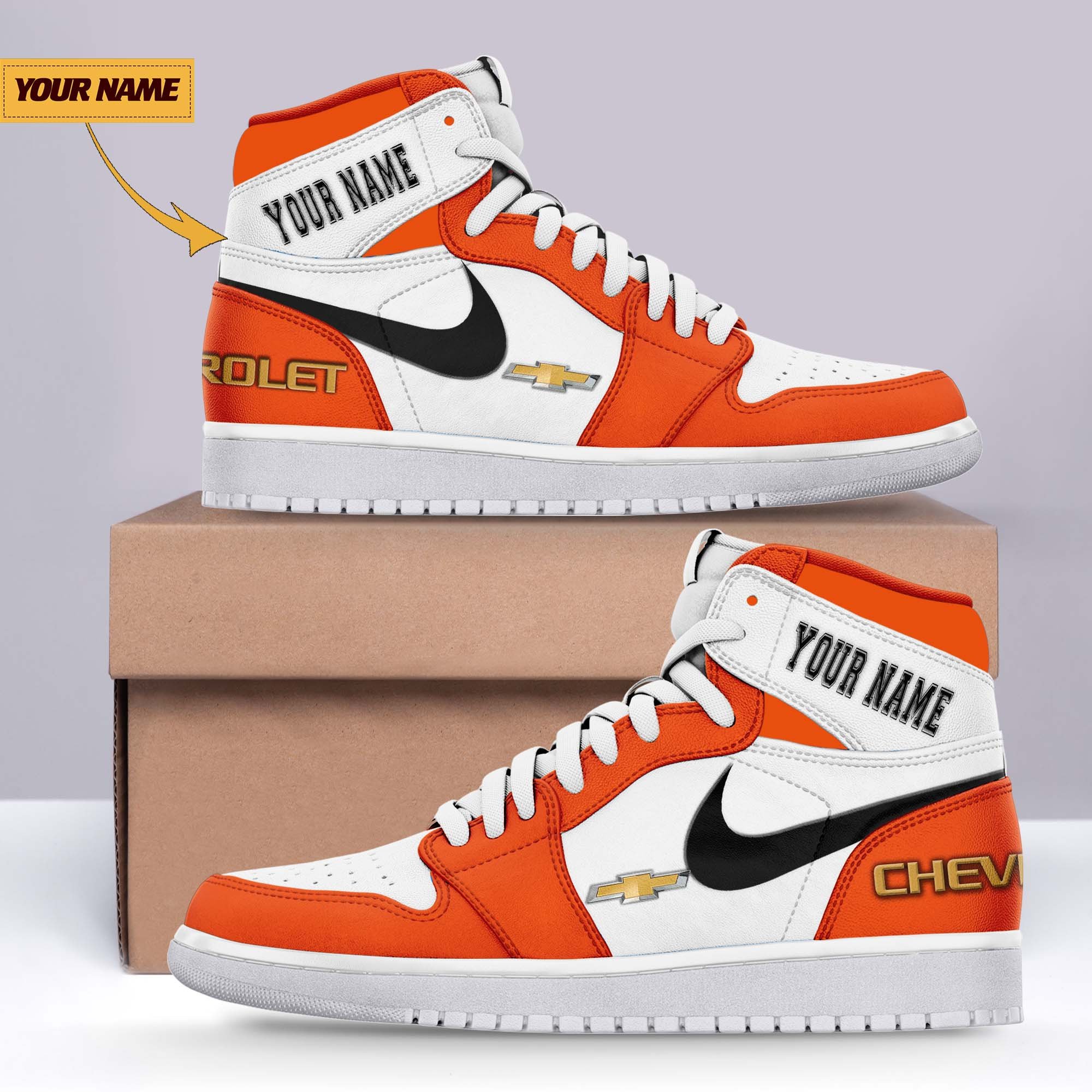 JWFancy Chevrolet AJ1 High Sneakers Shoes For Men And Women