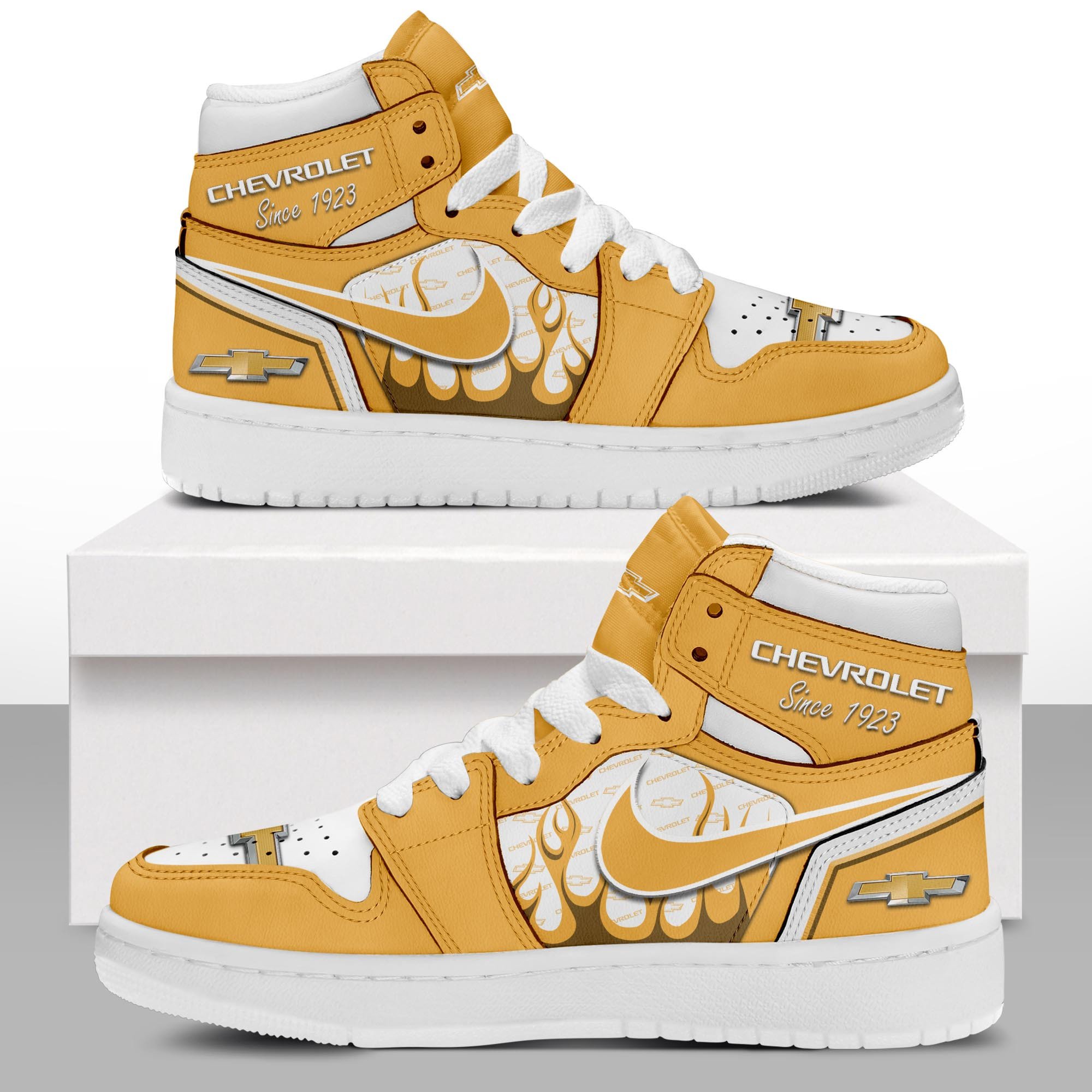 JWFancy Chevrolet AJ1 High Sneakers Shoes For Men And Women