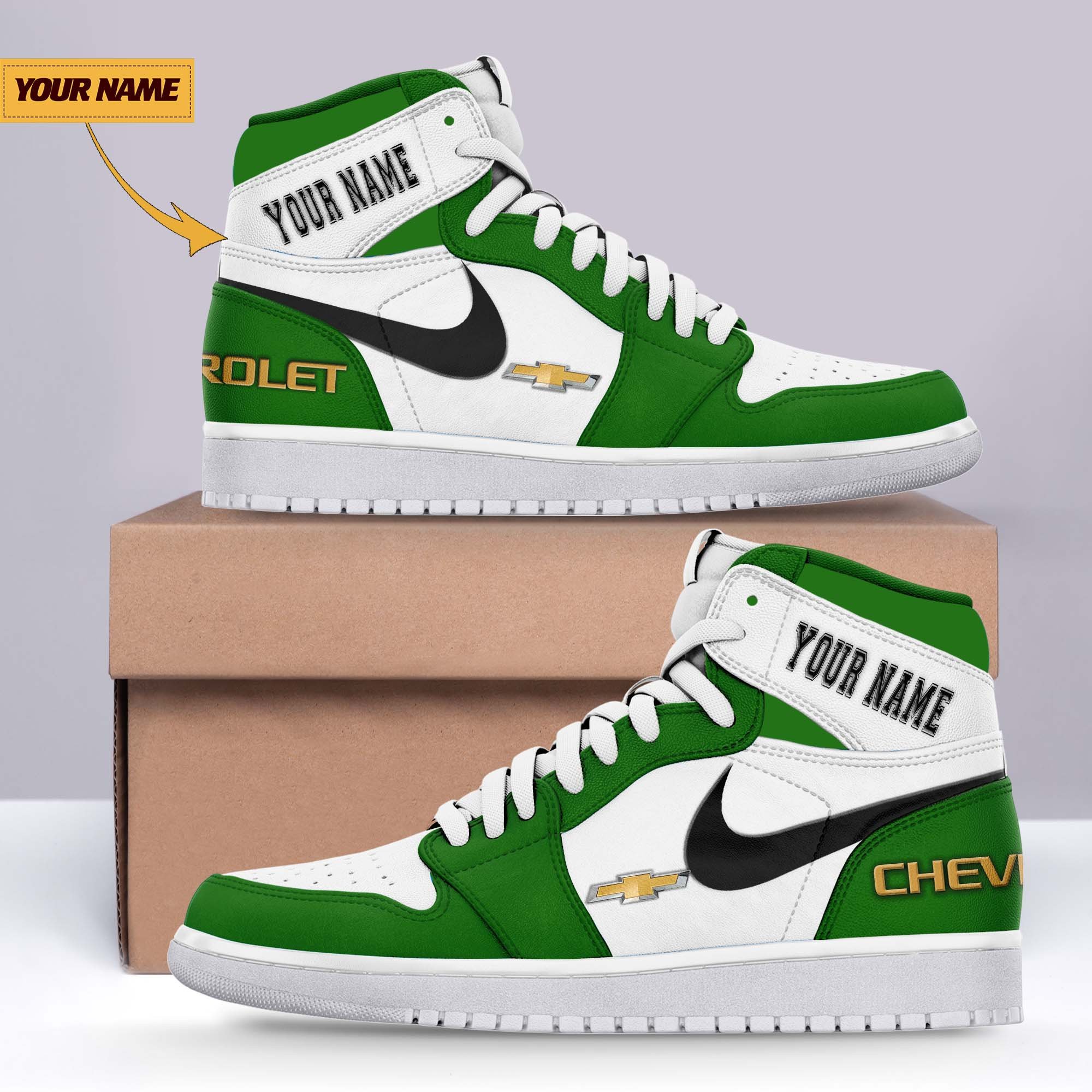 JWFancy Chevrolet AJ1 High Sneakers Shoes For Men And Women