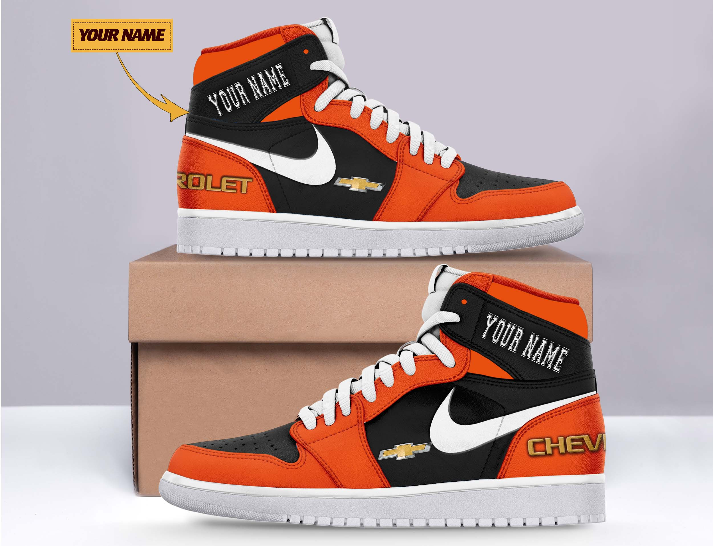 JWFancy Chevrolet AJ1 High Sneakers Shoes For Men And Women