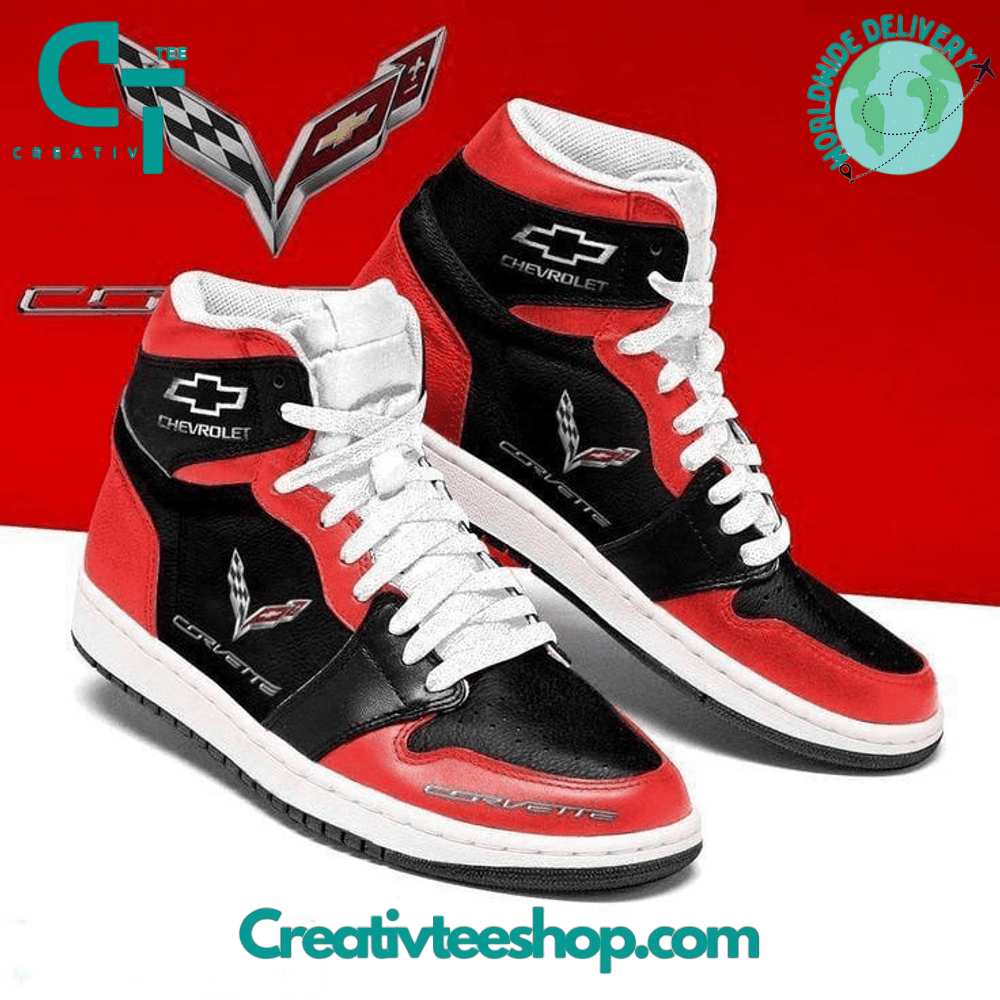JWFancy Chevrolet Corvette AJ1 High Sneakers Shoes For Men And Women