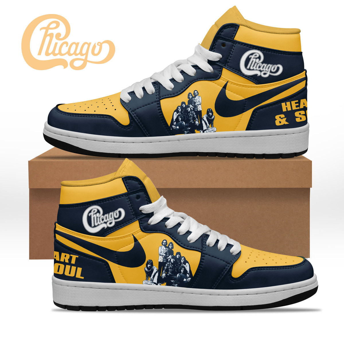 JWFancy Chicago AJ1 High Sneakers Shoes For Men And Women