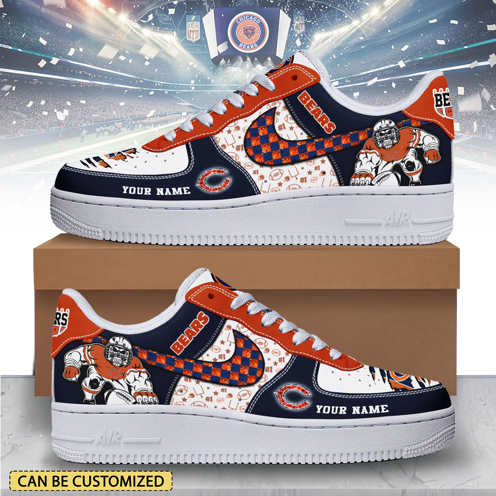 JWFancy Chicago Bears Air Low-Top Sneakers Shoes For Men And Women
