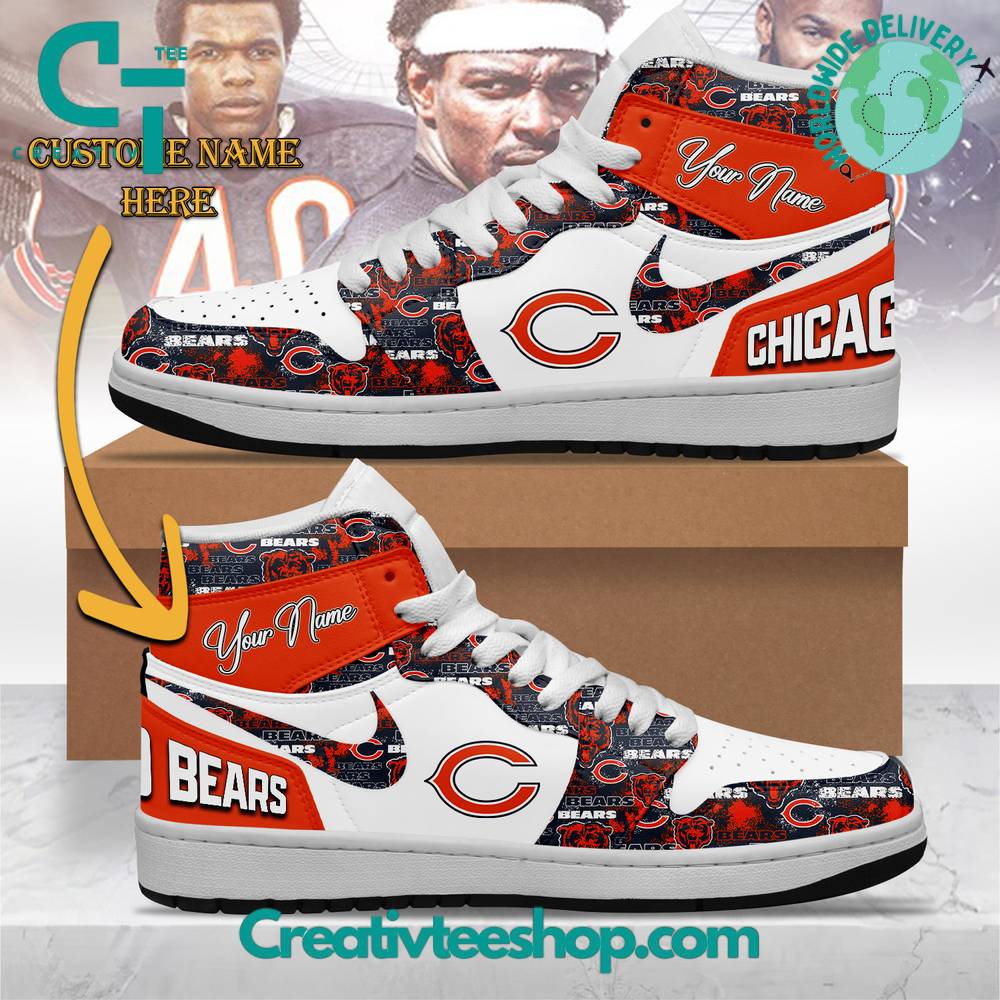 JWFancy Chicago Bears AJ1 High Sneakers Shoes For Men And Women