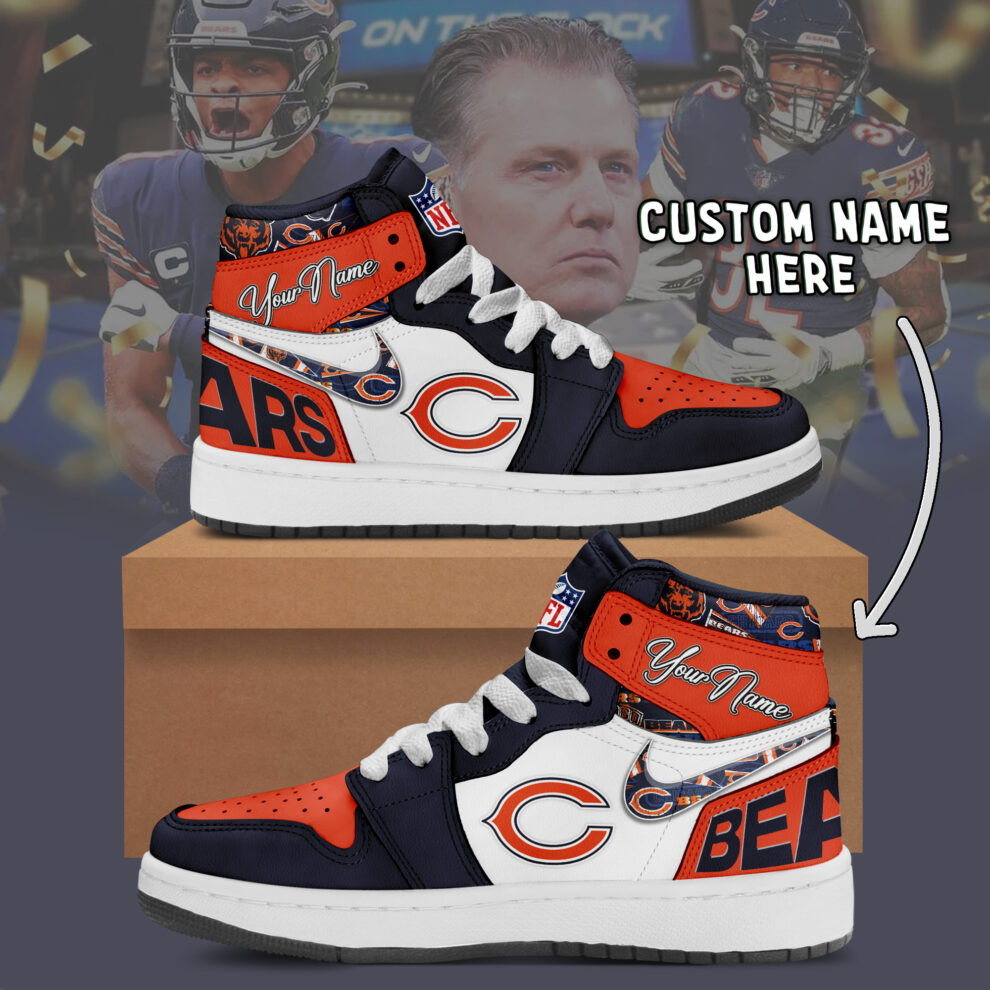 JWFancy Chicago Bears AJ1 High Sneakers Shoes For Men And Women