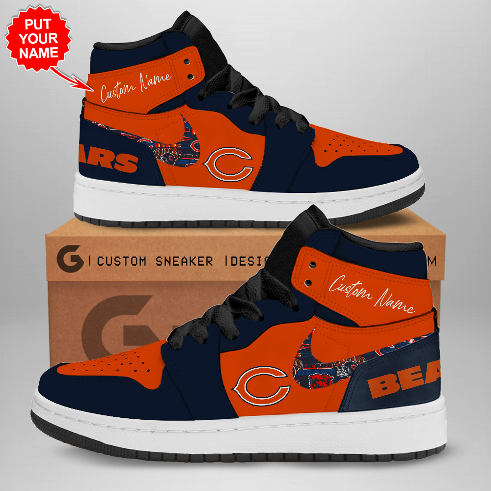 JWFancy Chicago Bears AJ1 High Sneakers Shoes For Men And Women