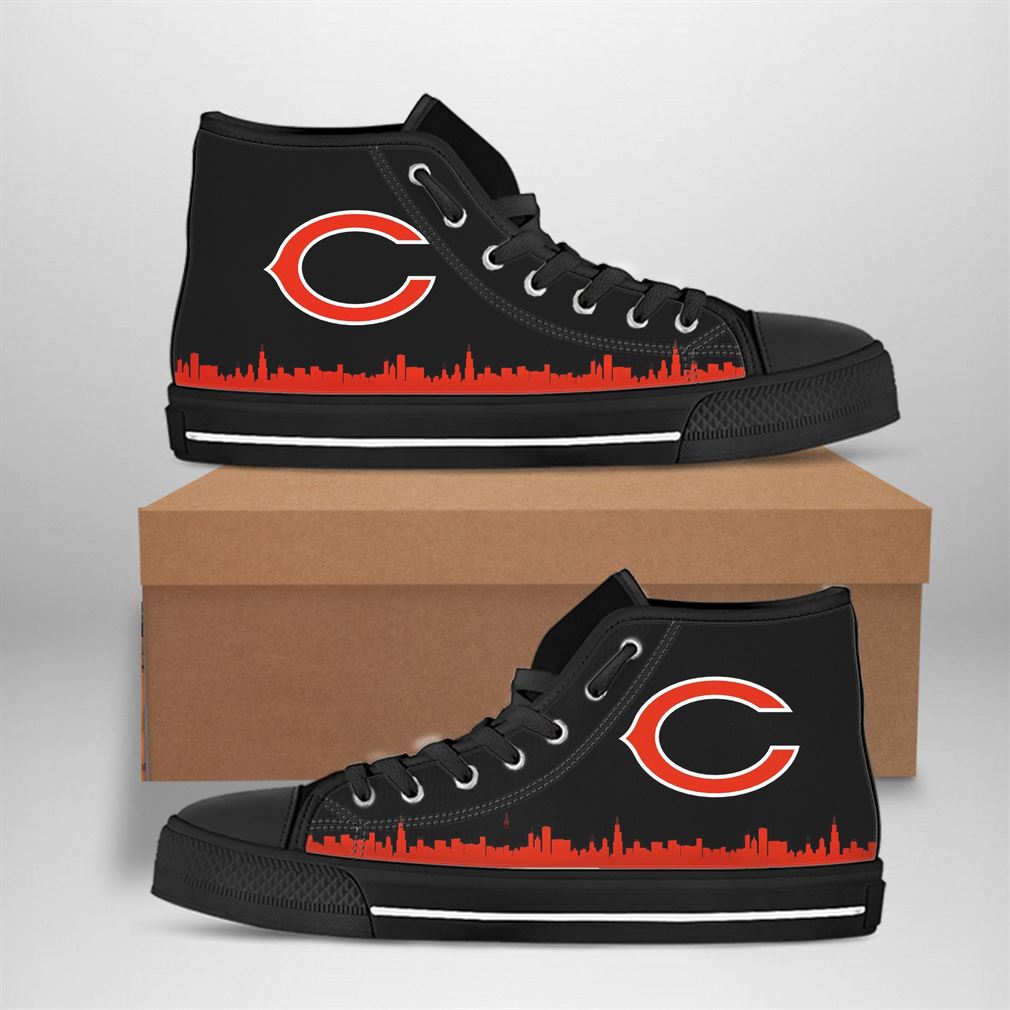 JWFancy Chicago Bears High Top Canvas Sneakers Shoes For Men And Women