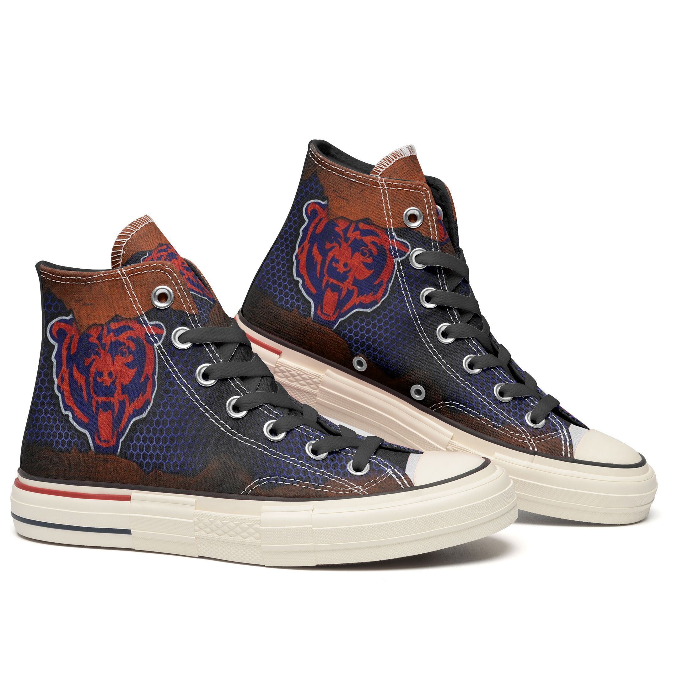 JWFancy Chicago Bears High Top Canvas Sneakers Shoes For Men And Women