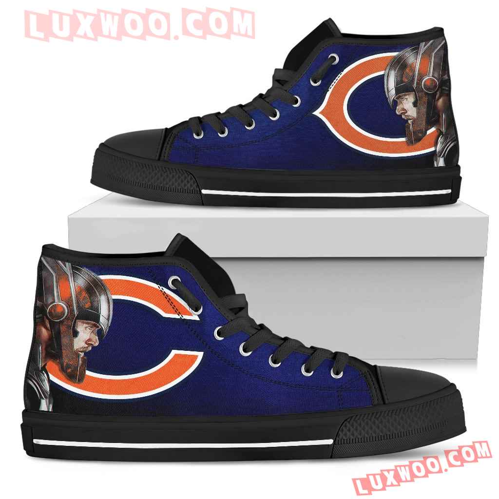 JWFancy Chicago Bears High Top Canvas Sneakers Shoes For Men And Women