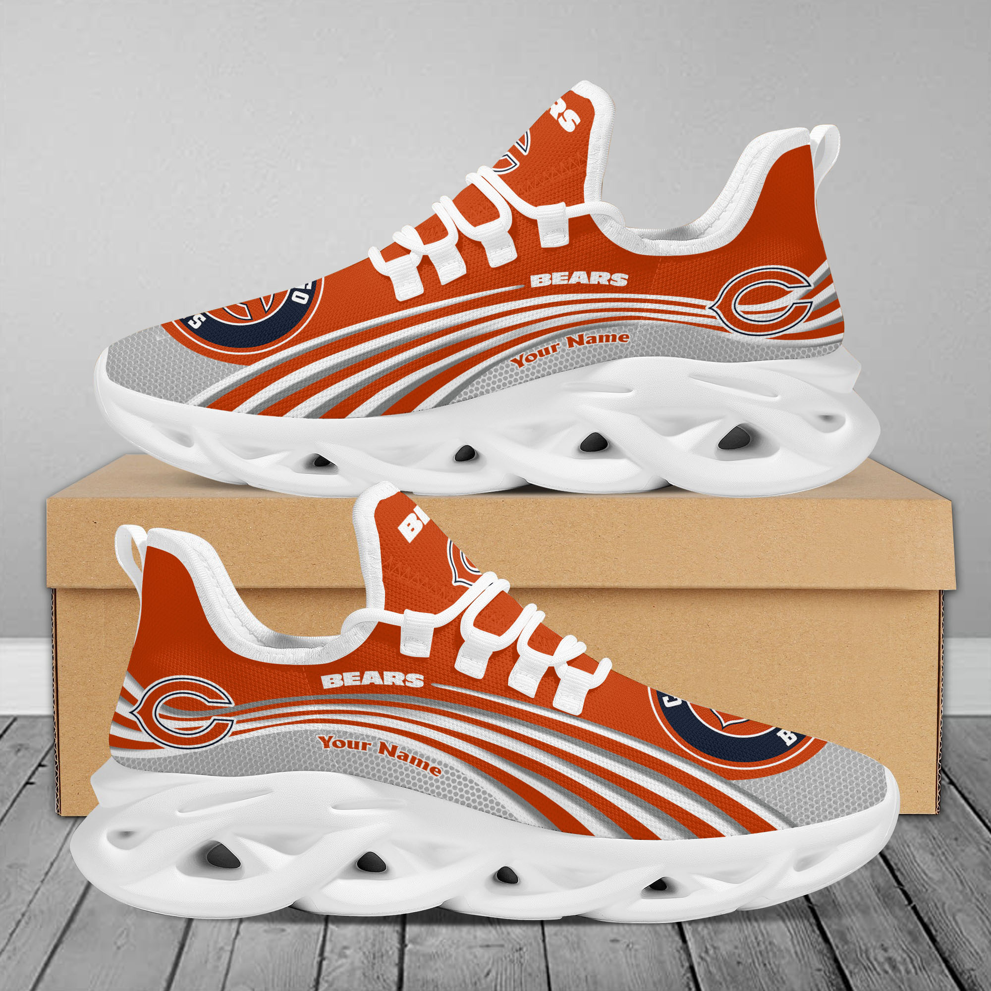 JWFancy Chicago Bears Max Soul Shoes Sneakers For Men And Women