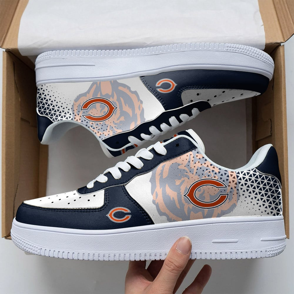 JWFancy Chicago Bears NFL Air Low-Top Sneakers Shoes For Men And Women