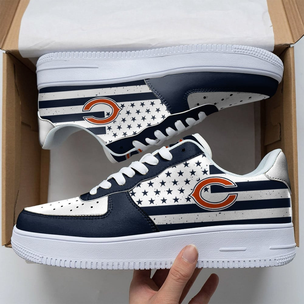 JWFancy Chicago Bears NFL Air Low-Top Sneakers Shoes For Men And Women
