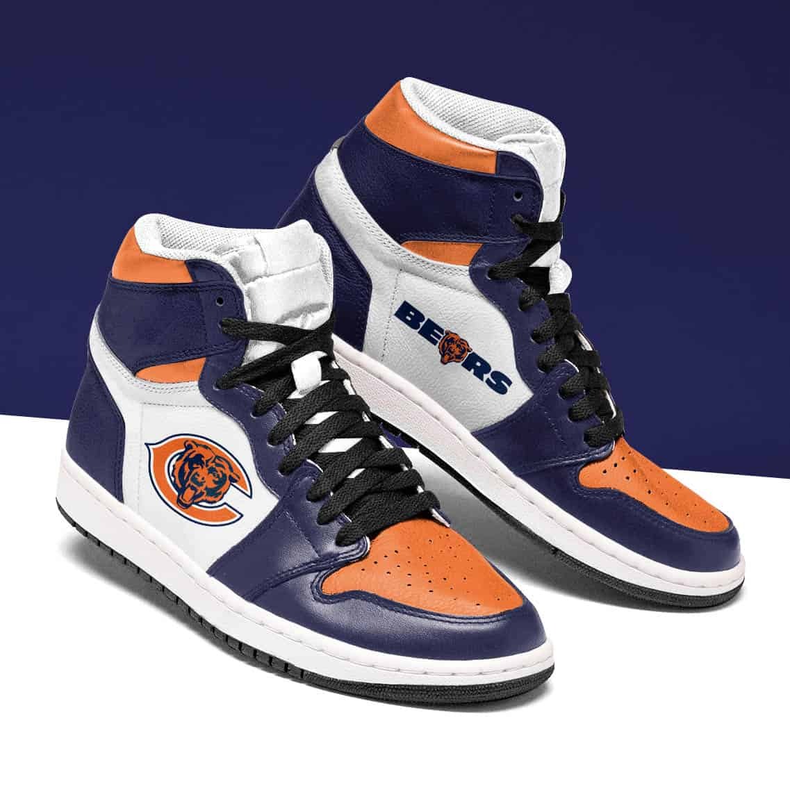 JWFancy Chicago Bears NFL AJ1 High Sneakers Shoes For Men And Women