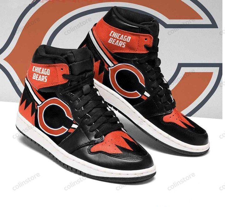JWFancy Chicago Bears NFL AJ1 High Sneakers Shoes For Men And Women