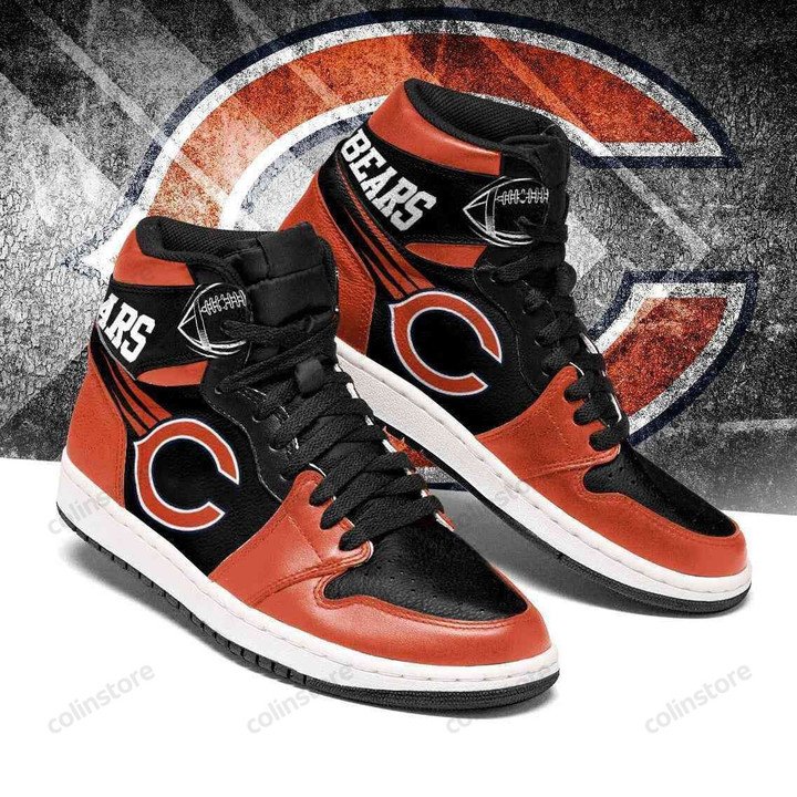 JWFancy Chicago Bears NFL AJ1 High Sneakers Shoes For Men And Women