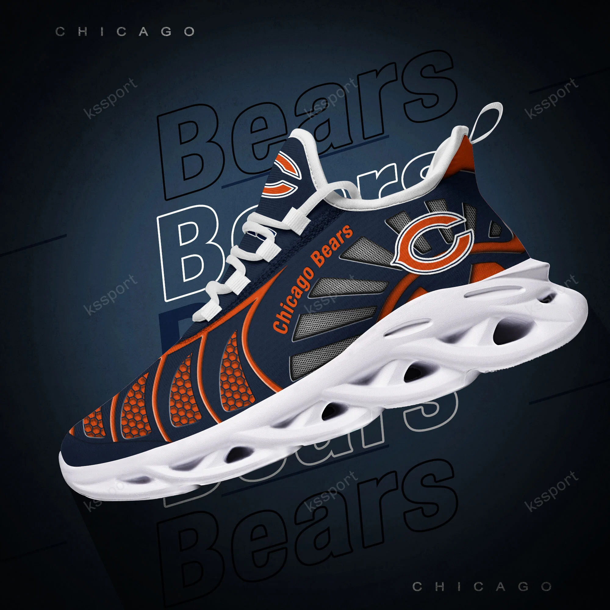 JWFancy Chicago Bears NFL Max Soul Shoes Sneakers For Men And Women
