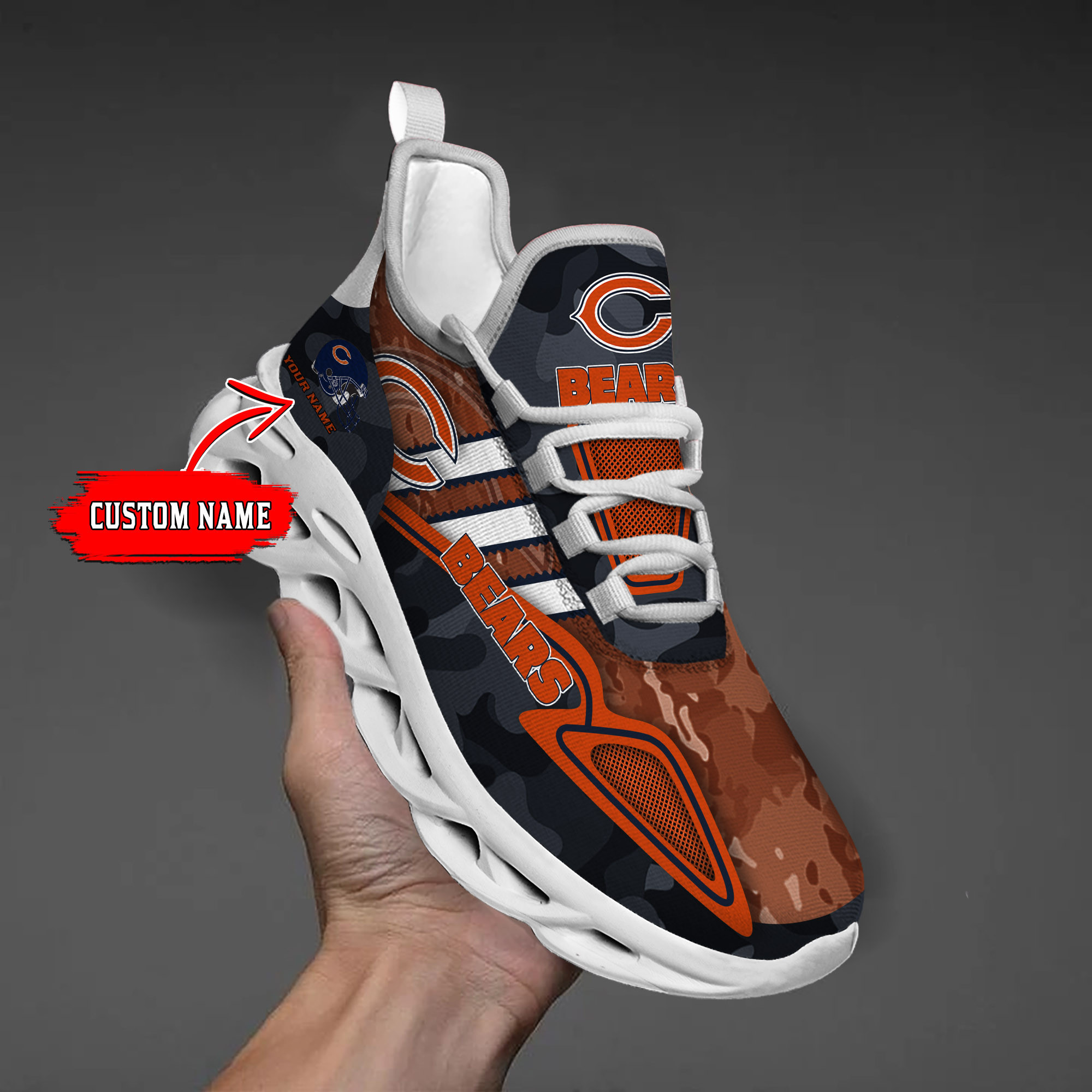 JWFancy Chicago Bears NFL Max Soul Shoes Sneakers For Men And Women