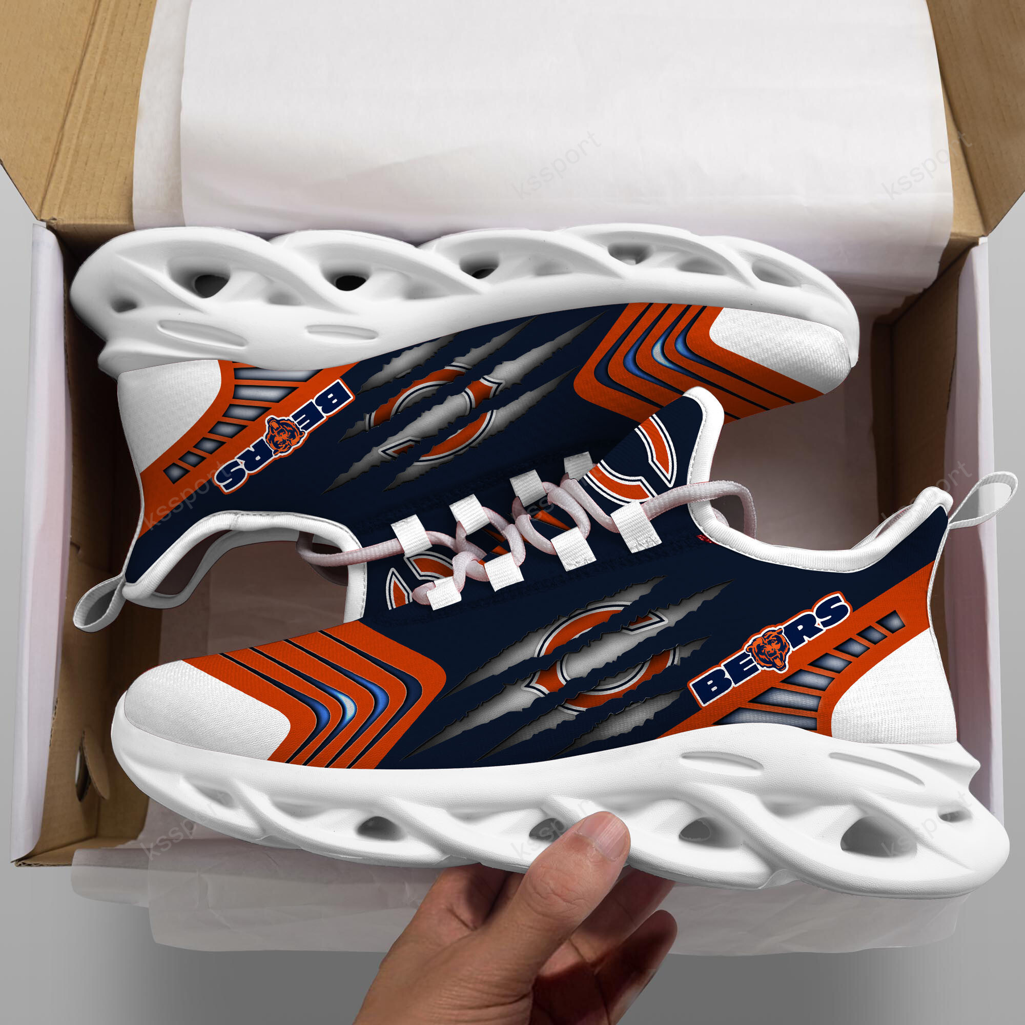 JWFancy Chicago Bears NFL Max Soul Shoes Sneakers For Men And Women