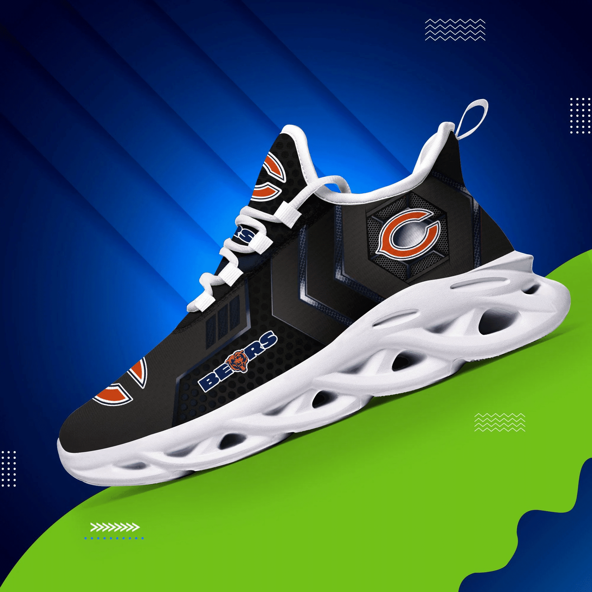 JWFancy Chicago Bears NFL Max Soul Shoes Sneakers For Men And Women