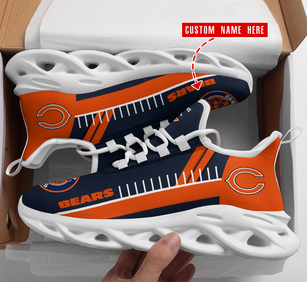 JWFancy Chicago Bears NFL Max Soul Shoes Sneakers For Men And Women