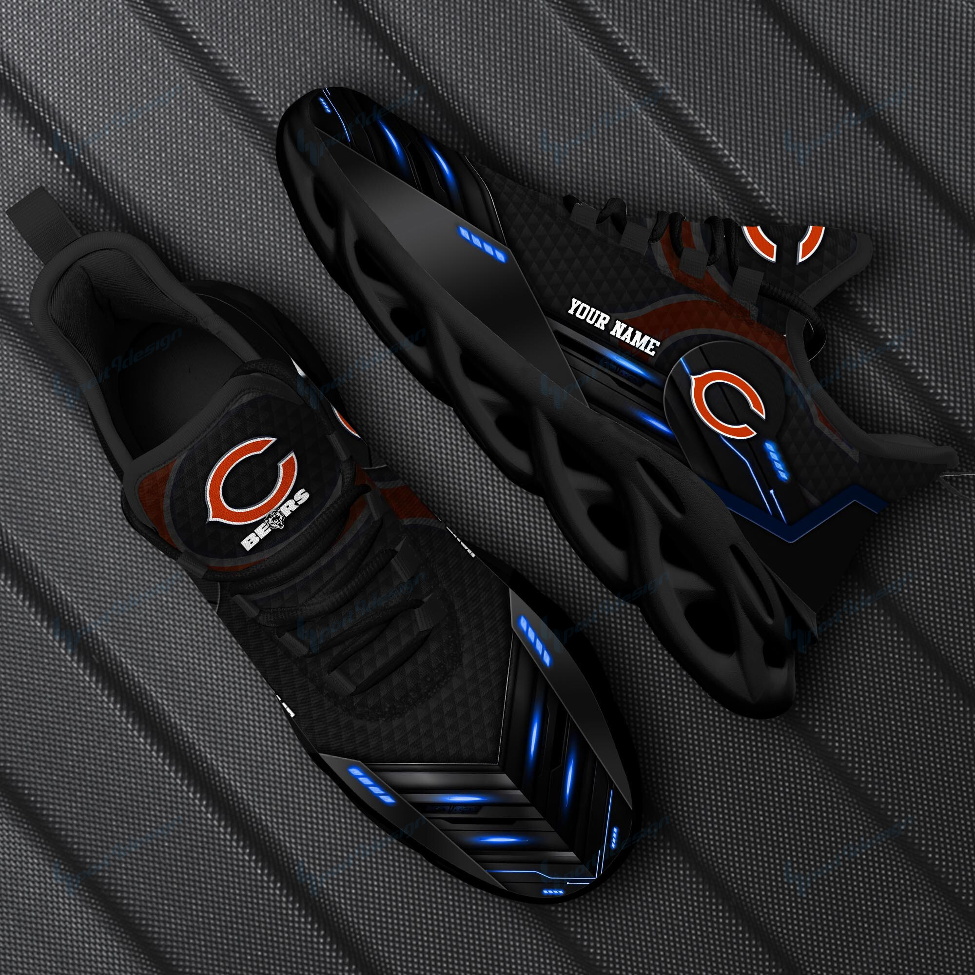 JWFancy Chicago Bears NFL Max Soul Shoes Sneakers For Men And Women