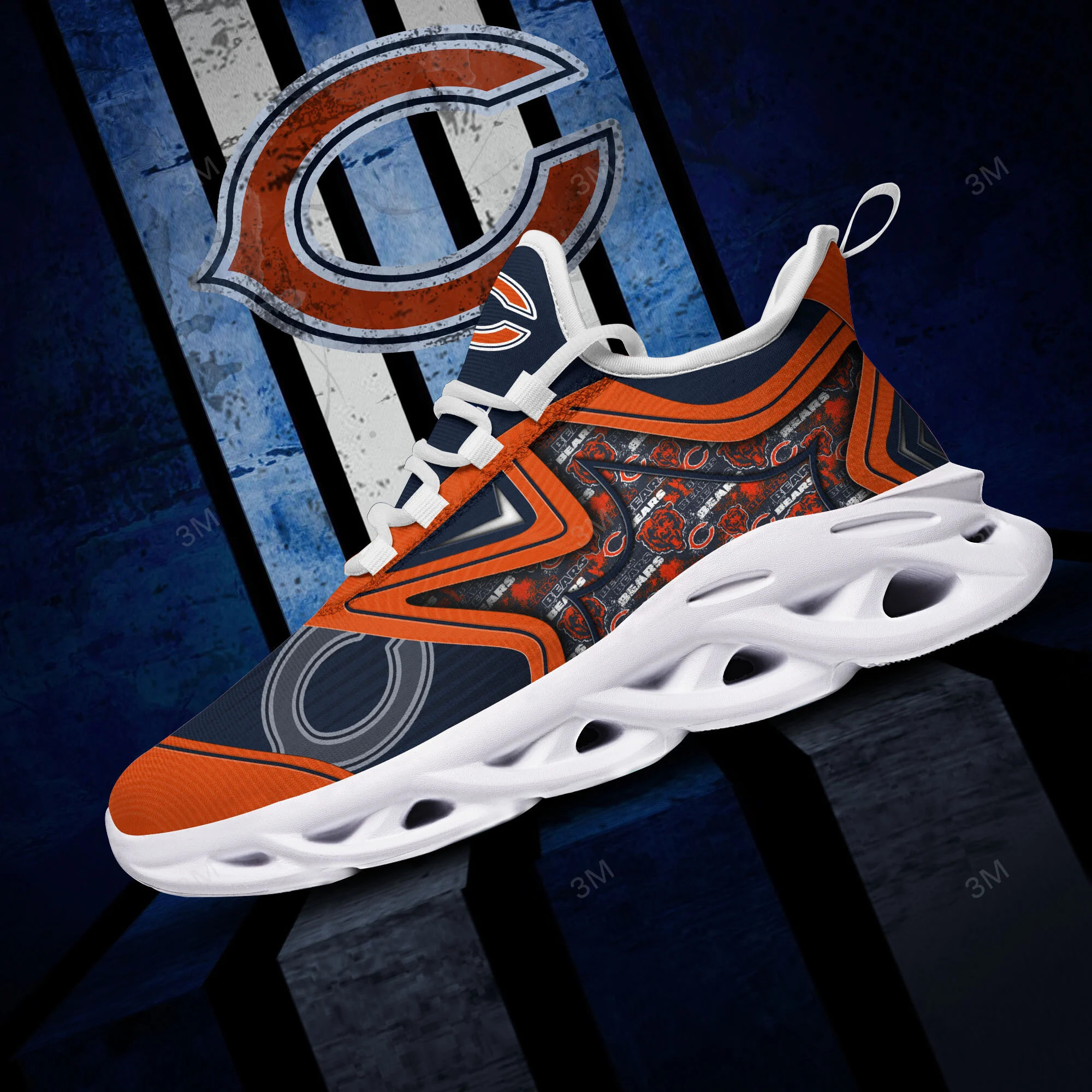 JWFancy Chicago Bears NFL Max Soul Shoes Sneakers For Men And Women