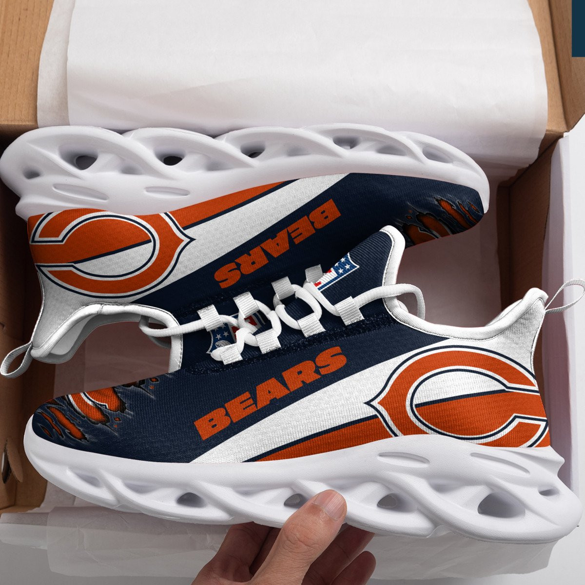 JWFancy Chicago Bears NFL Max Soul Shoes Sneakers For Men And Women