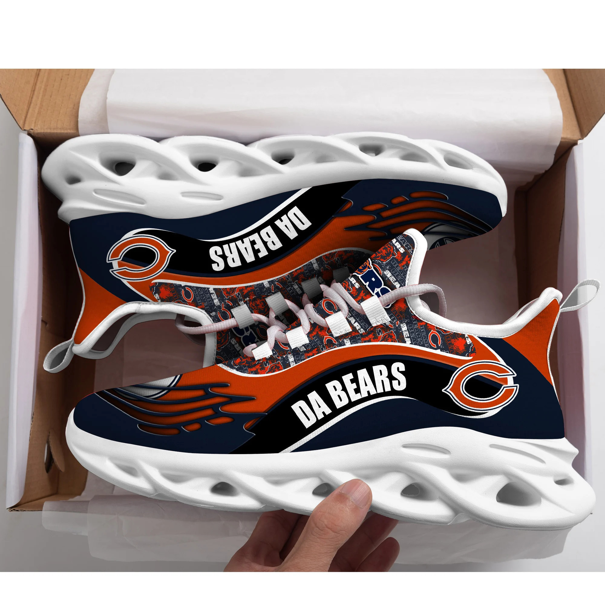 JWFancy Chicago Bears NFL Max Soul Shoes Sneakers For Men And Women