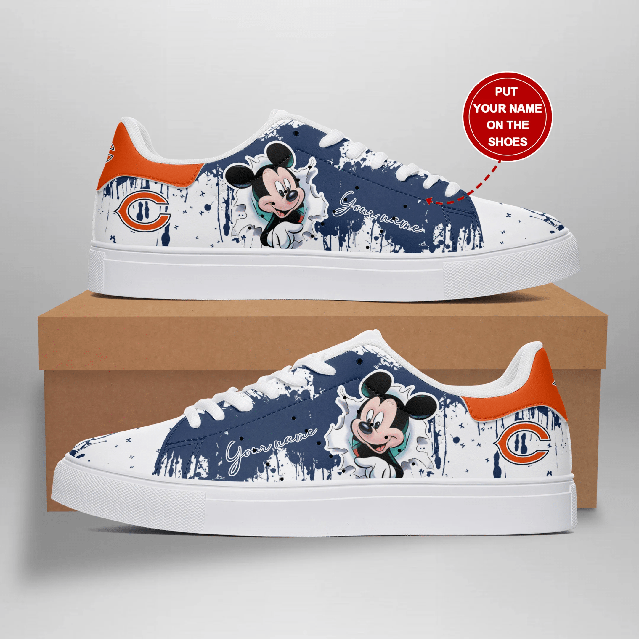 JWFancy Chicago Bears Skate Stan Shoes Sneakes For Men And Women