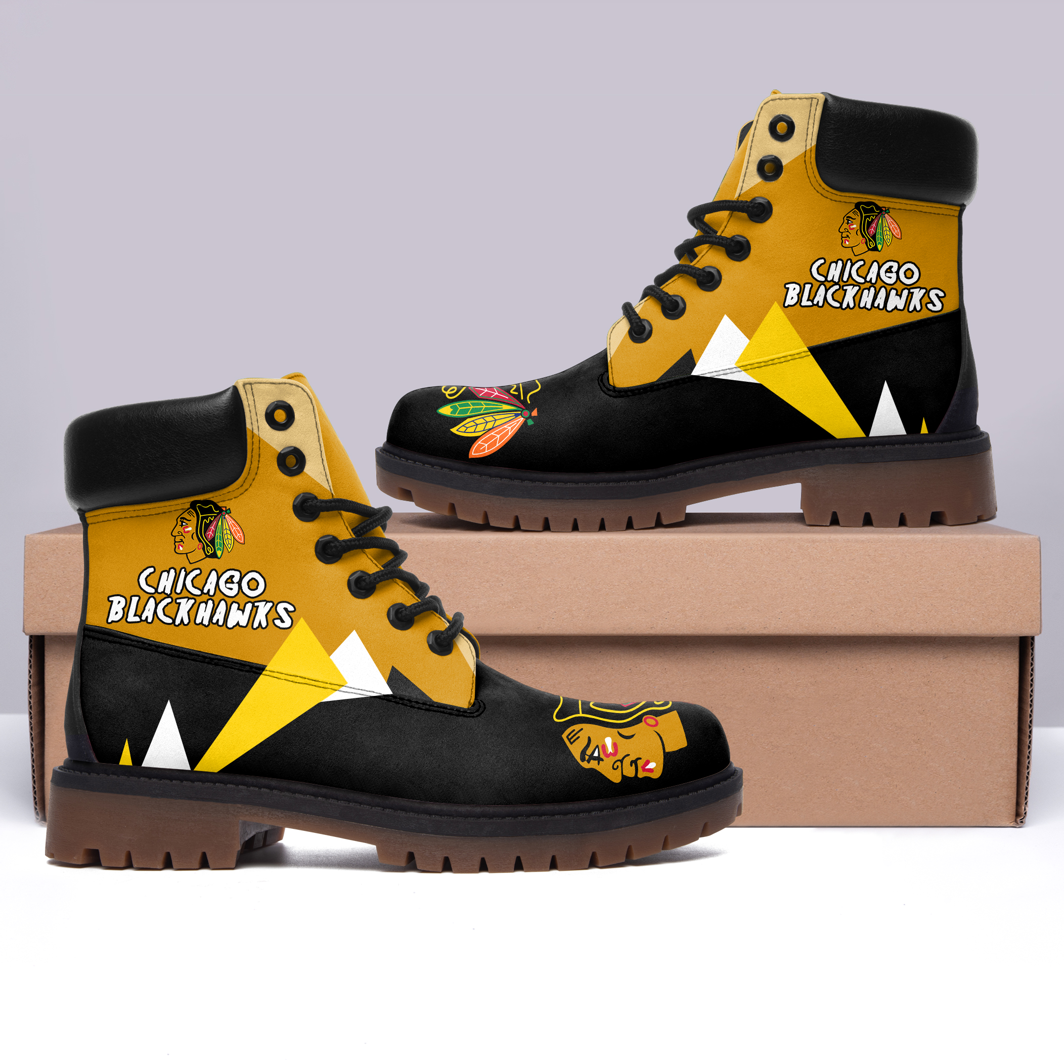 JWFancy Chicago Blackhawks Boots Shoes For Men And Women