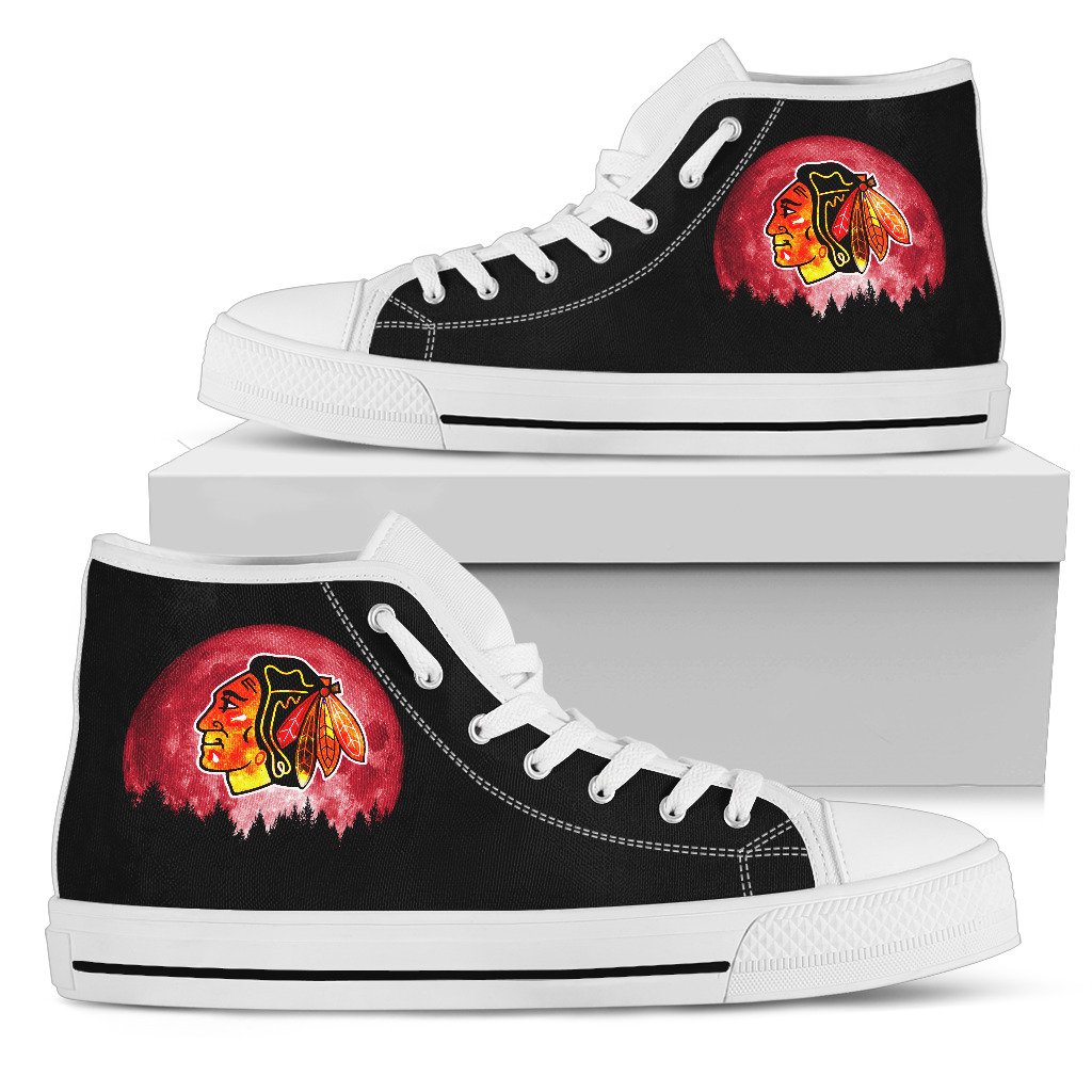 JWFancy Chicago Blackhawks High Top Canvas Sneakers Shoes For Men And Women
